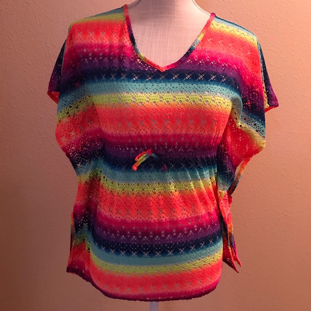 Rainbow cinched waist